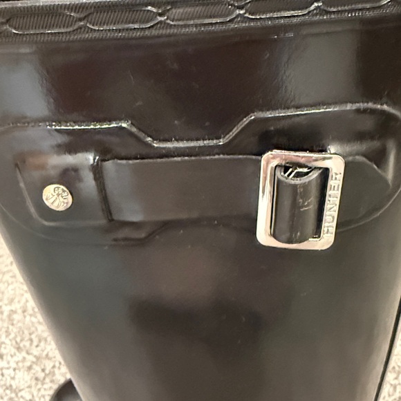 Hunter Black Gloss Original Tall Rain Boots - Picture 10 of 16